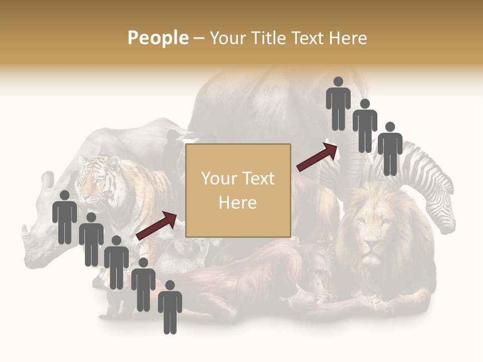 Siberian Group Creatures PowerPoint Template