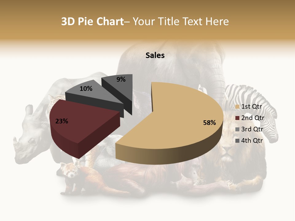 Siberian Group Creatures PowerPoint Template