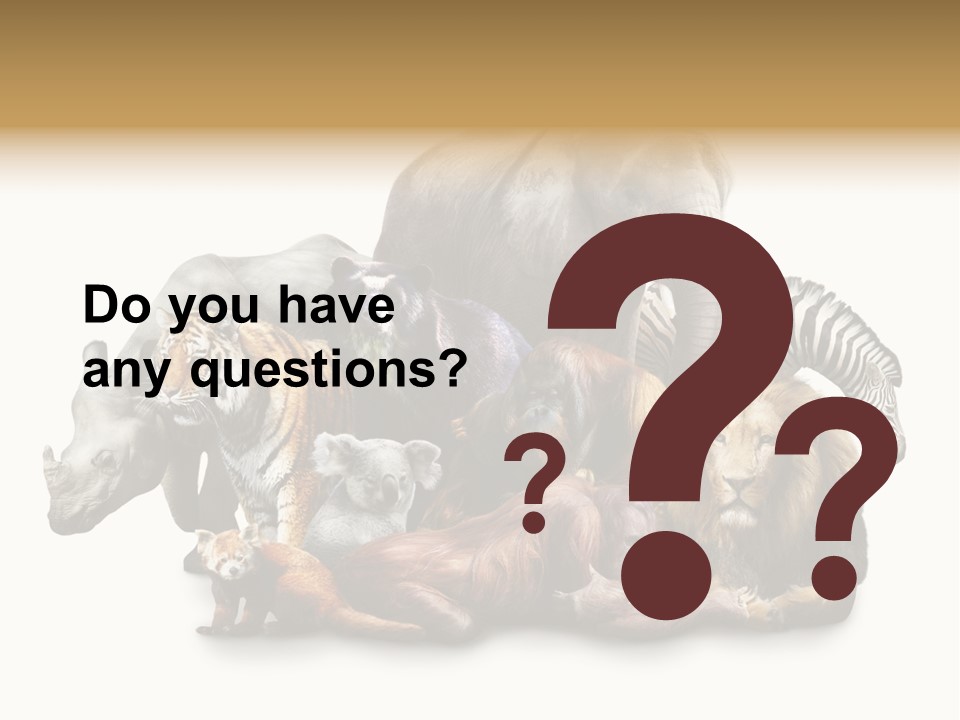 Siberian Group Creatures PowerPoint Template