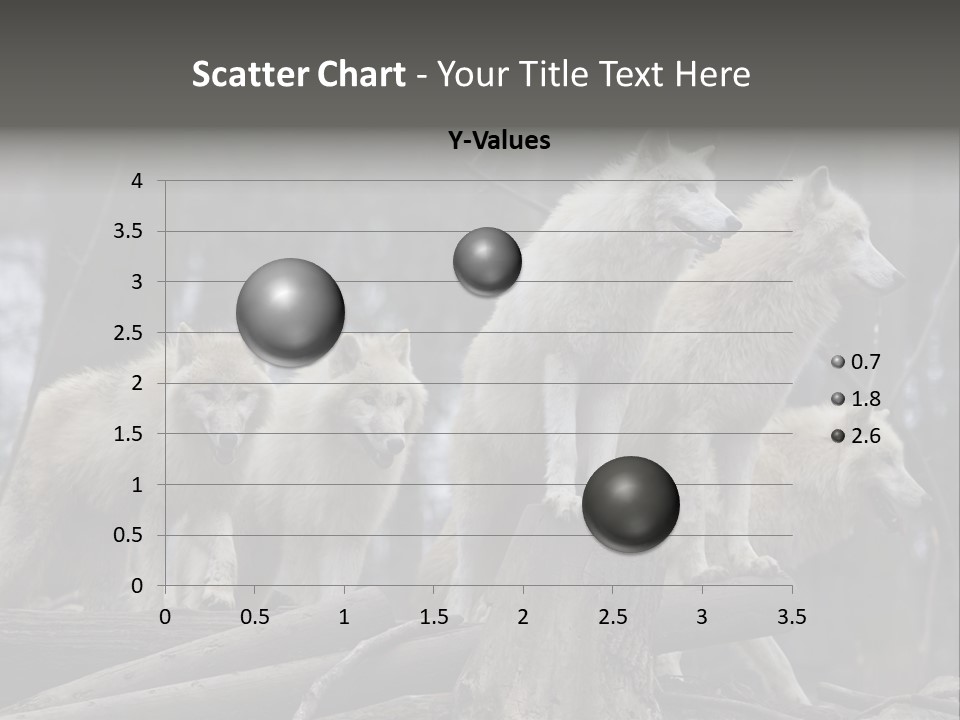 Dangerous Polar Arctic Wolf PowerPoint Template