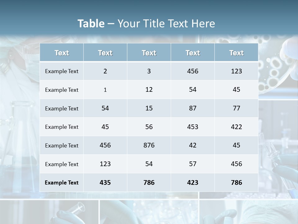 Biology Laboratory Chemist PowerPoint Template