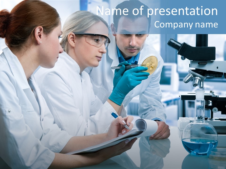 Chemistry Three Hospital PowerPoint Template