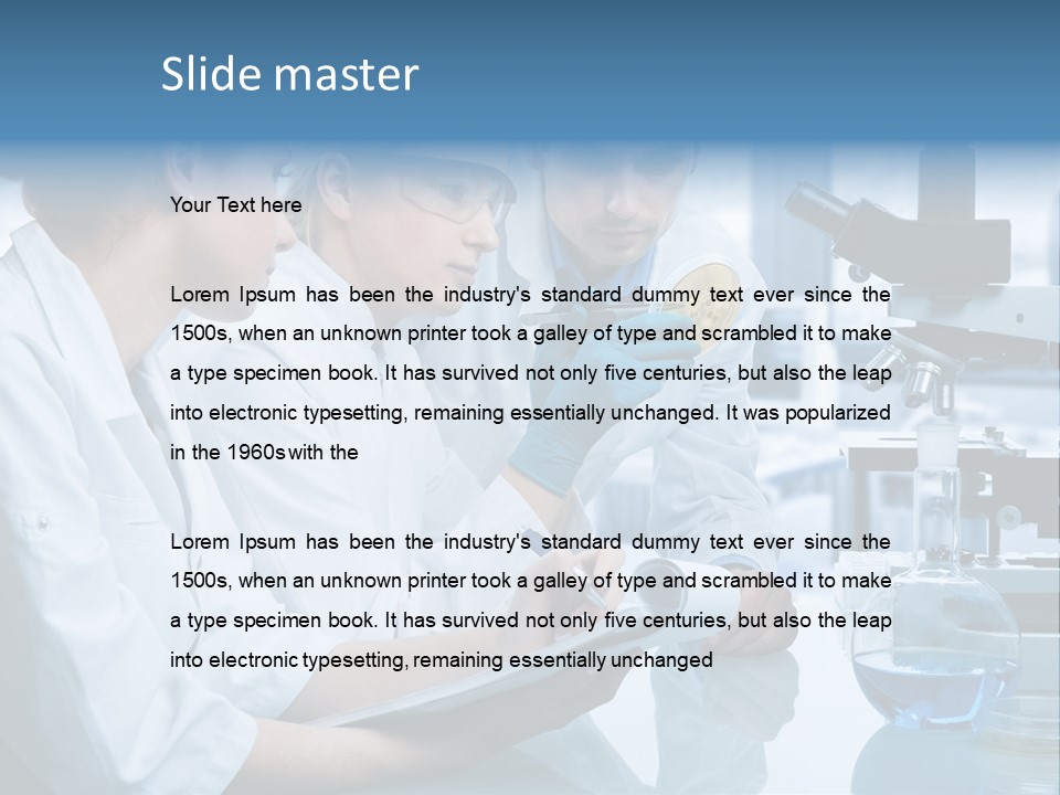 Chemistry Three Hospital PowerPoint Template
