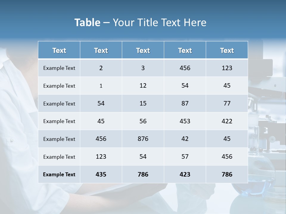 Chemistry Three Hospital PowerPoint Template