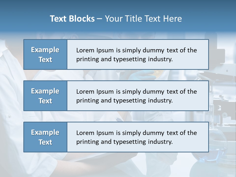 Chemistry Three Hospital PowerPoint Template