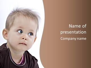 Augen Kind Jung PowerPoint Template