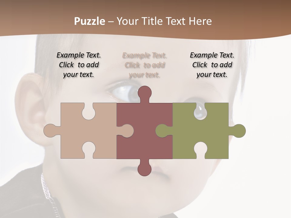 Augen Kind Jung PowerPoint Template