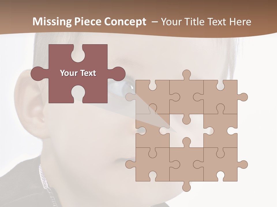 Augen Kind Jung PowerPoint Template