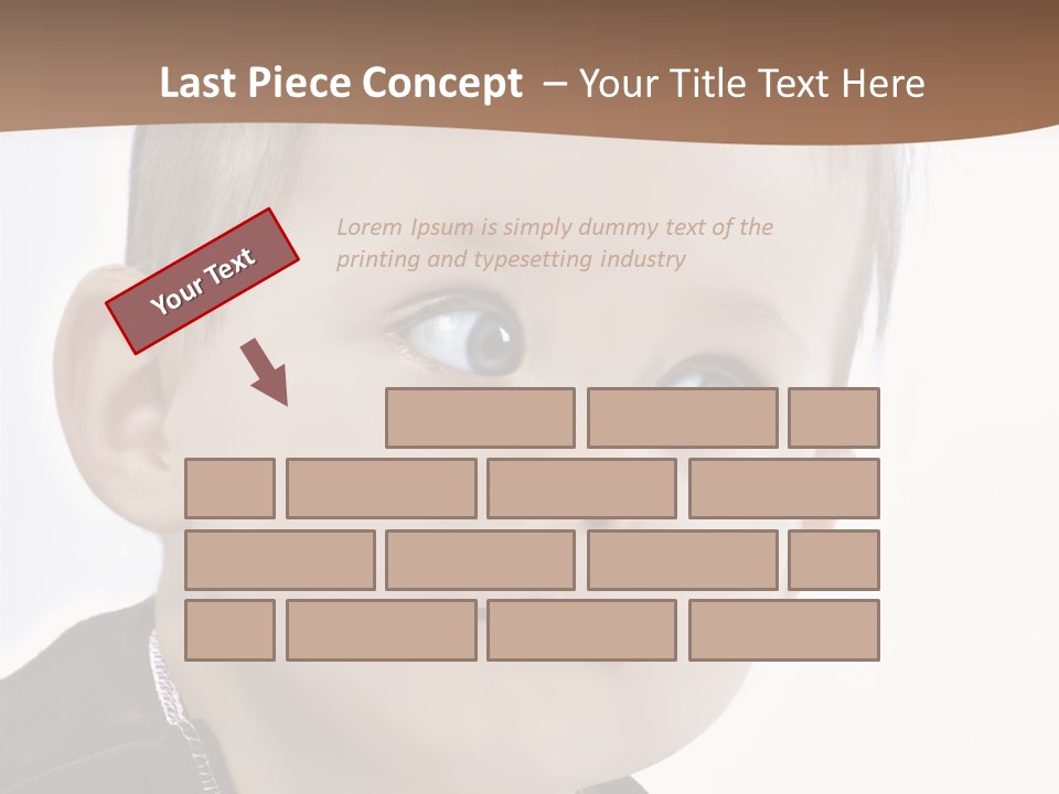 Augen Kind Jung PowerPoint Template