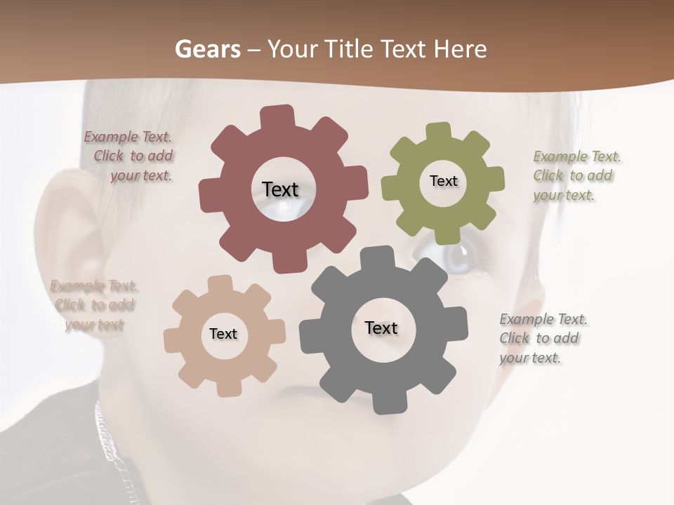 Augen Kind Jung PowerPoint Template