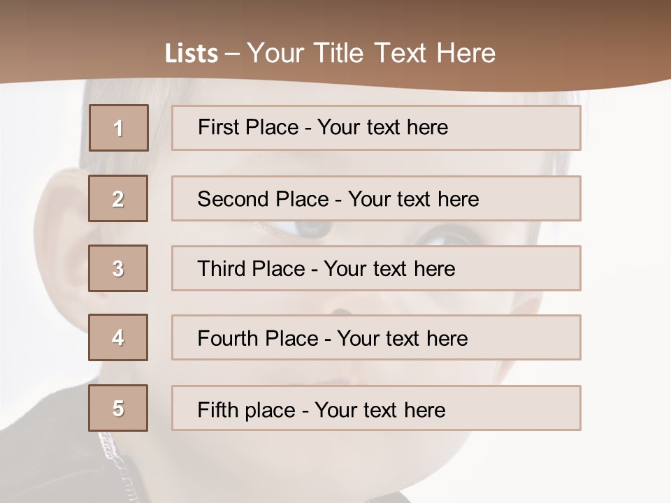 Augen Kind Jung PowerPoint Template
