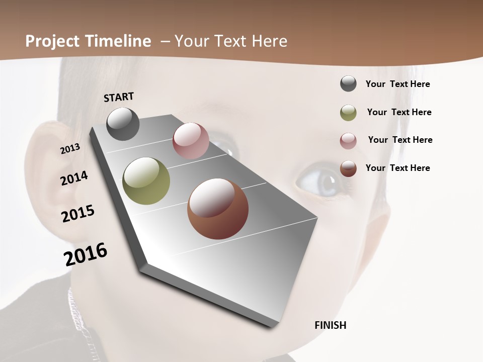 Augen Kind Jung PowerPoint Template