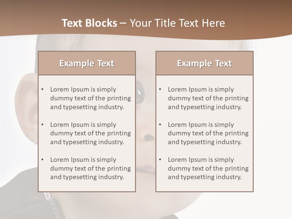 Augen Kind Jung PowerPoint Template