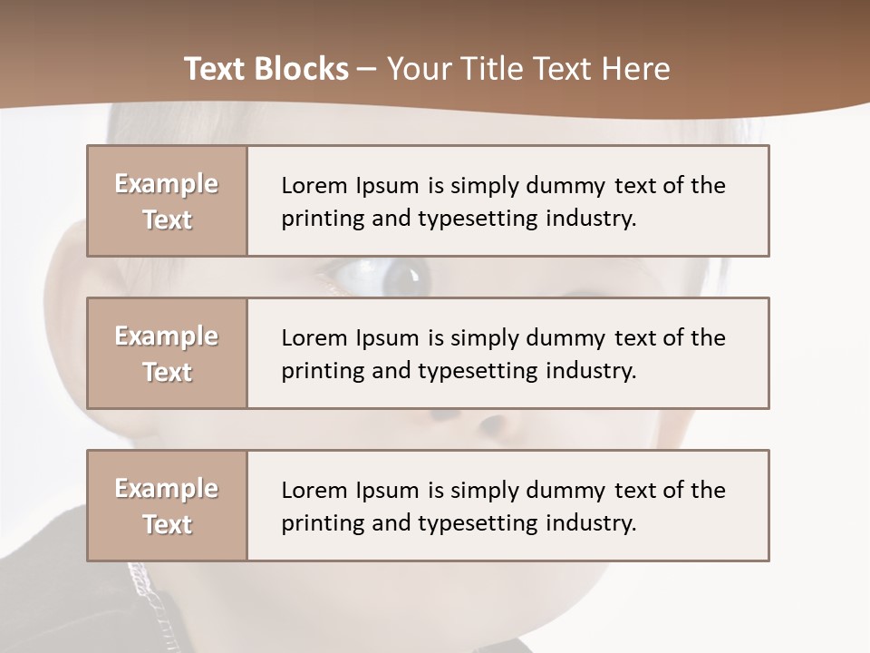 Augen Kind Jung PowerPoint Template