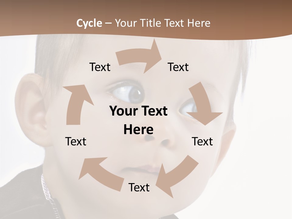 Augen Kind Jung PowerPoint Template