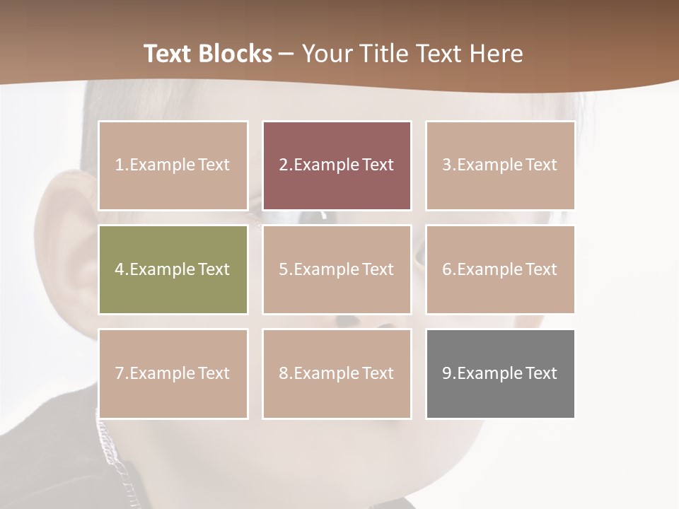 Augen Kind Jung PowerPoint Template