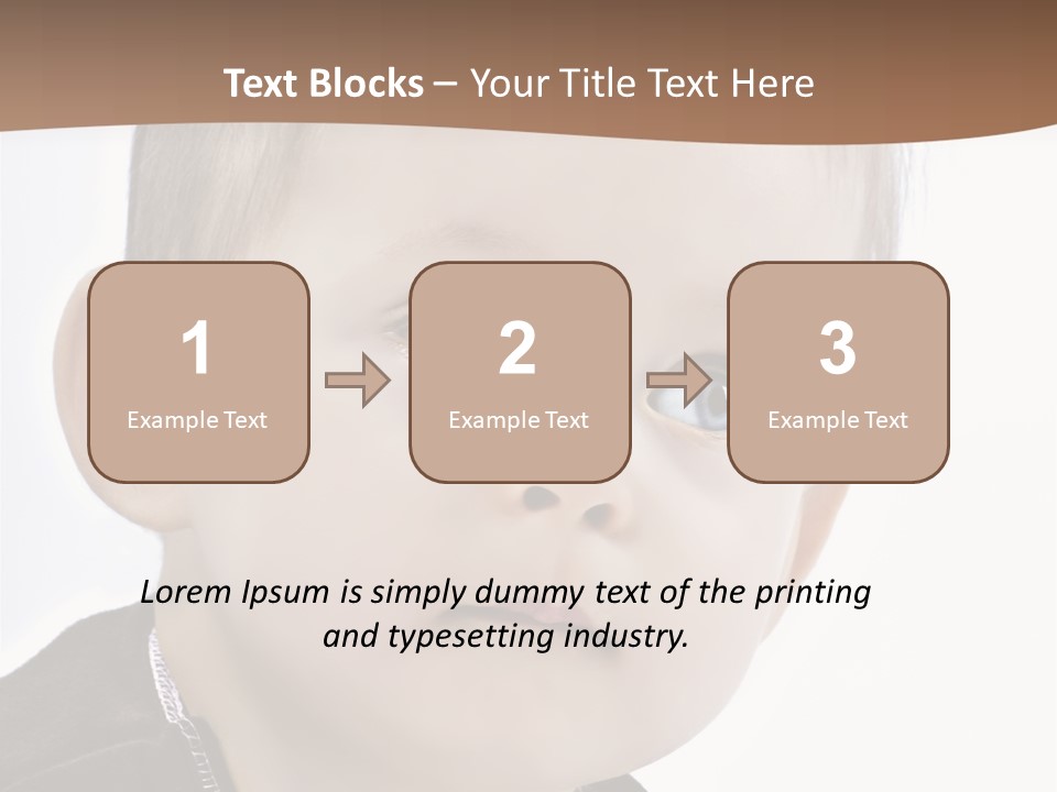 Augen Kind Jung PowerPoint Template