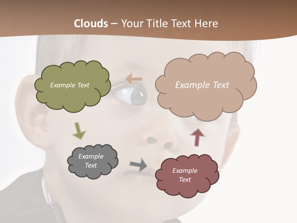 Augen Kind Jung PowerPoint Template