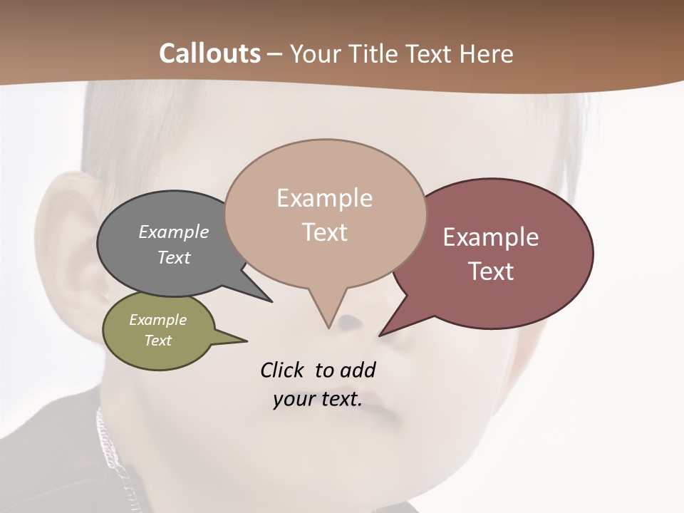 Augen Kind Jung PowerPoint Template