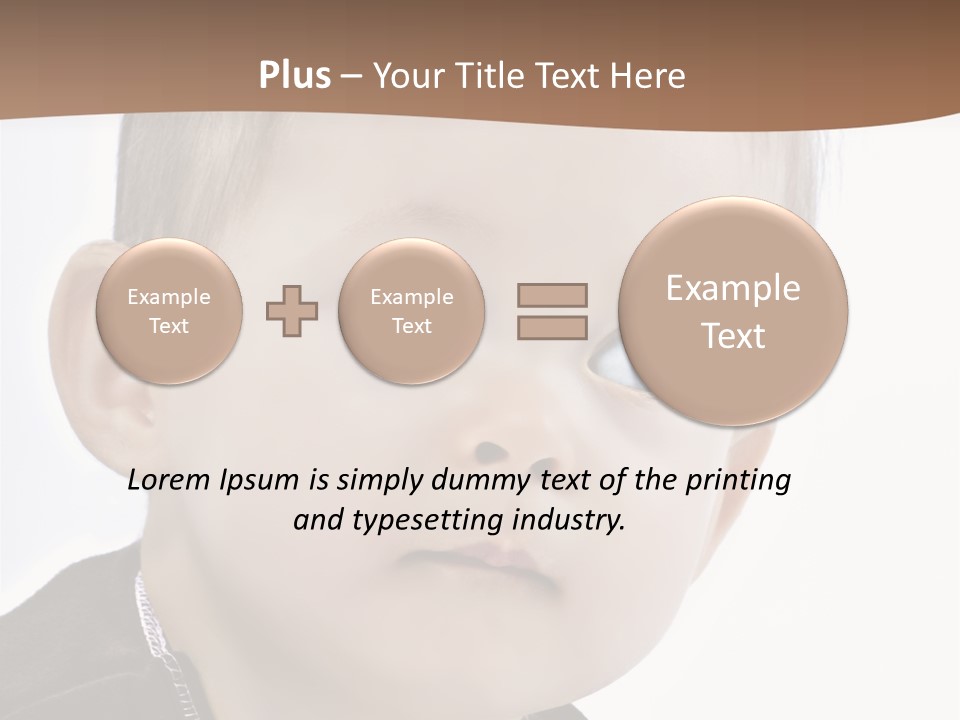 Augen Kind Jung PowerPoint Template