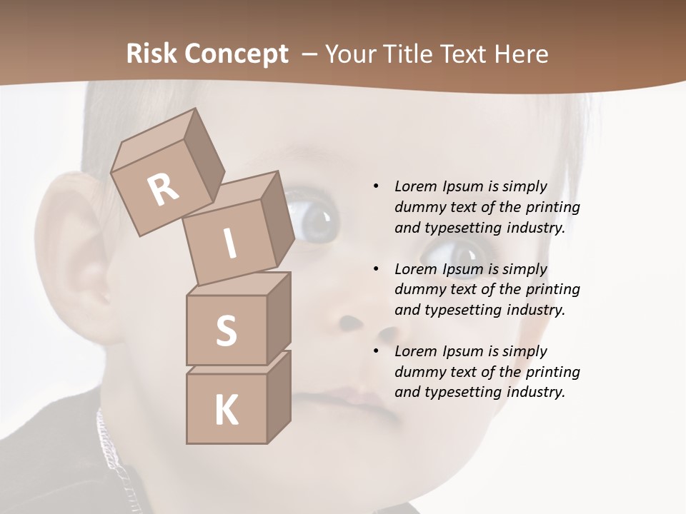 Augen Kind Jung PowerPoint Template