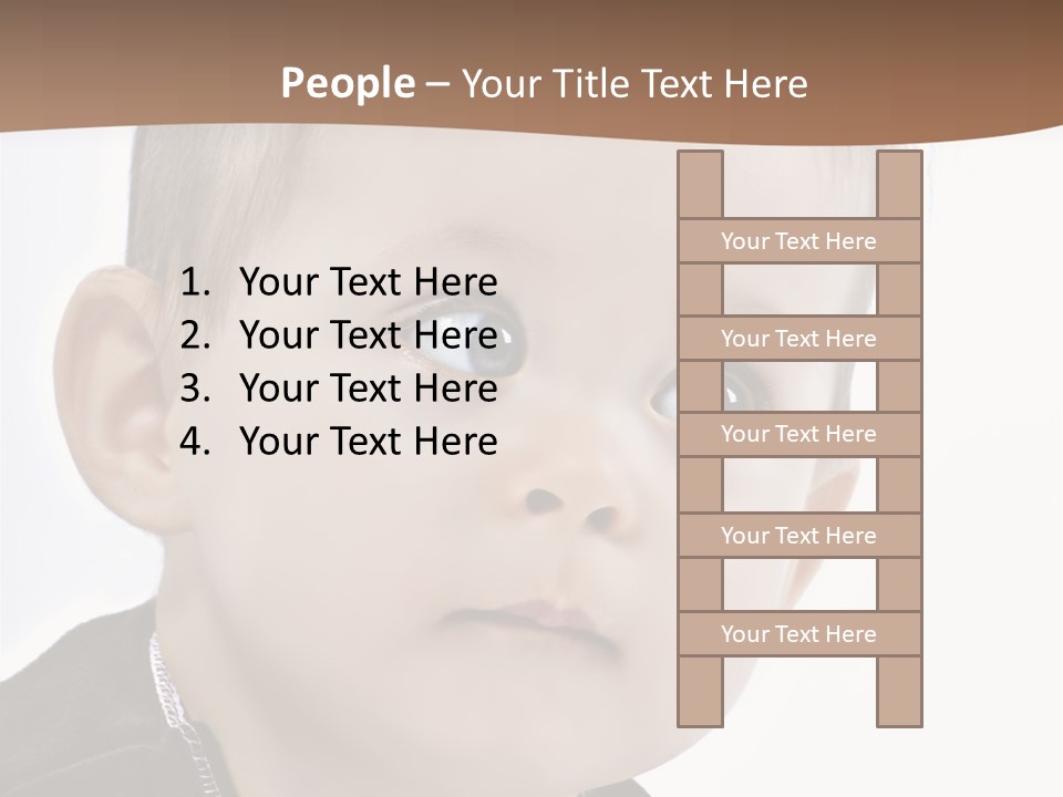 Augen Kind Jung PowerPoint Template