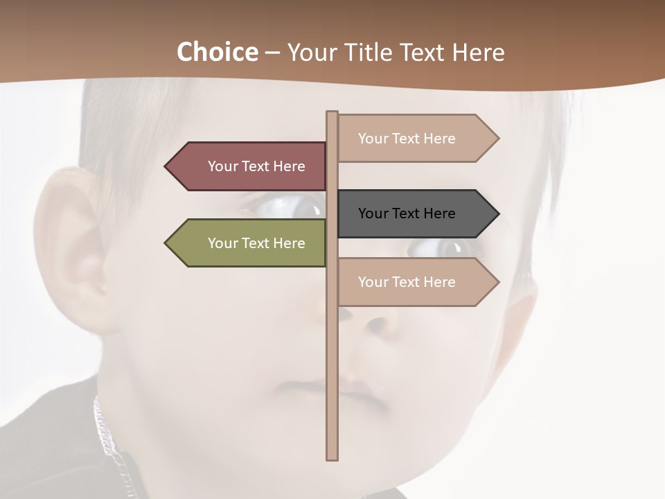 Augen Kind Jung PowerPoint Template