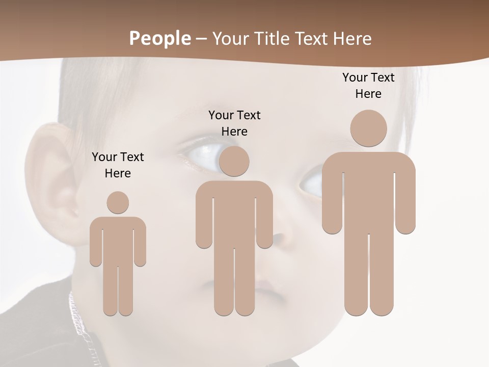 Augen Kind Jung PowerPoint Template