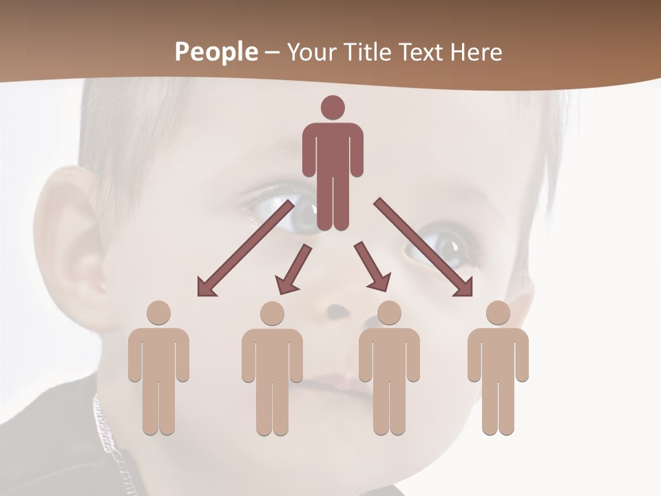 Augen Kind Jung PowerPoint Template