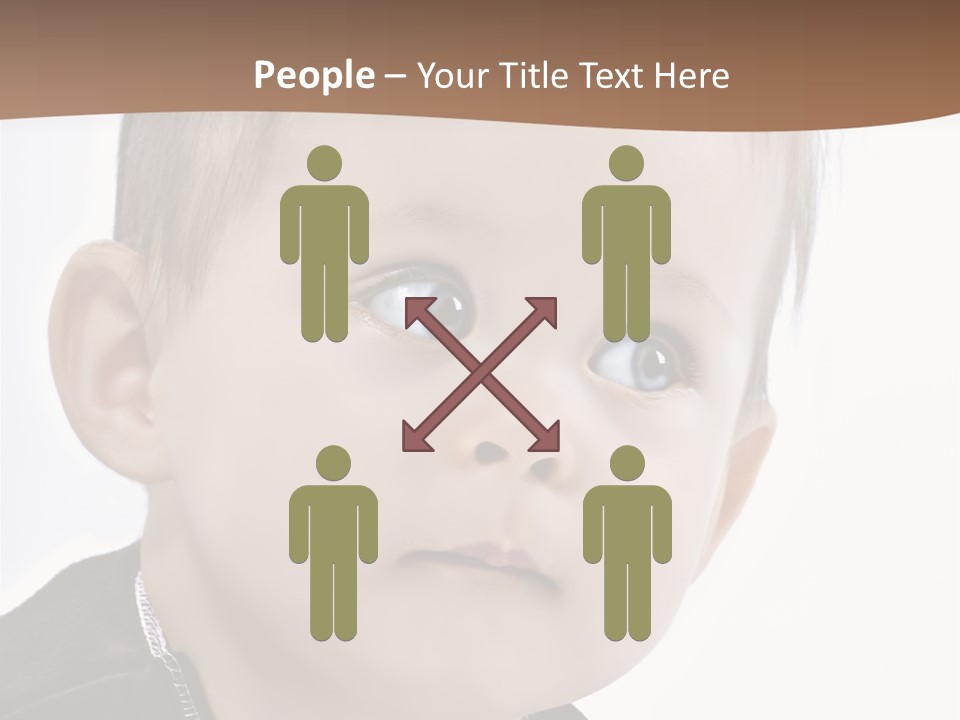 Augen Kind Jung PowerPoint Template