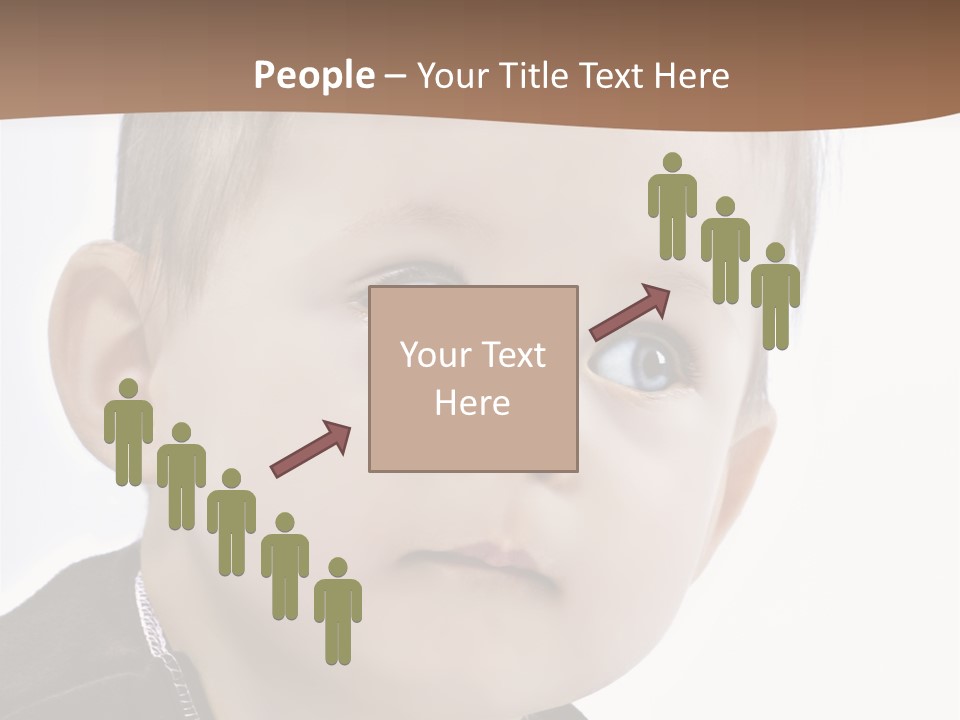 Augen Kind Jung PowerPoint Template