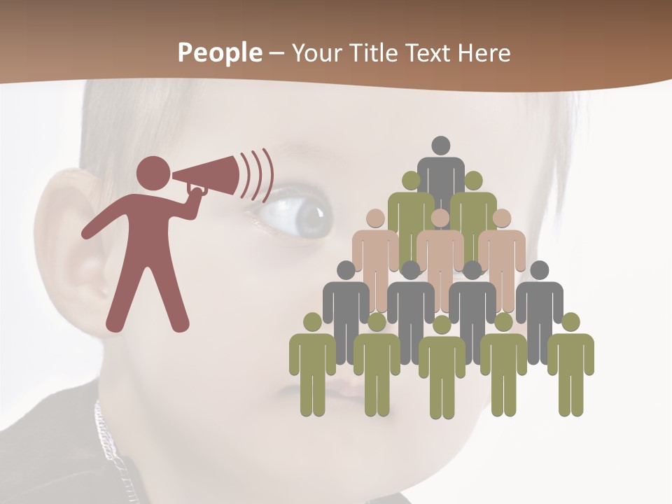 Augen Kind Jung PowerPoint Template