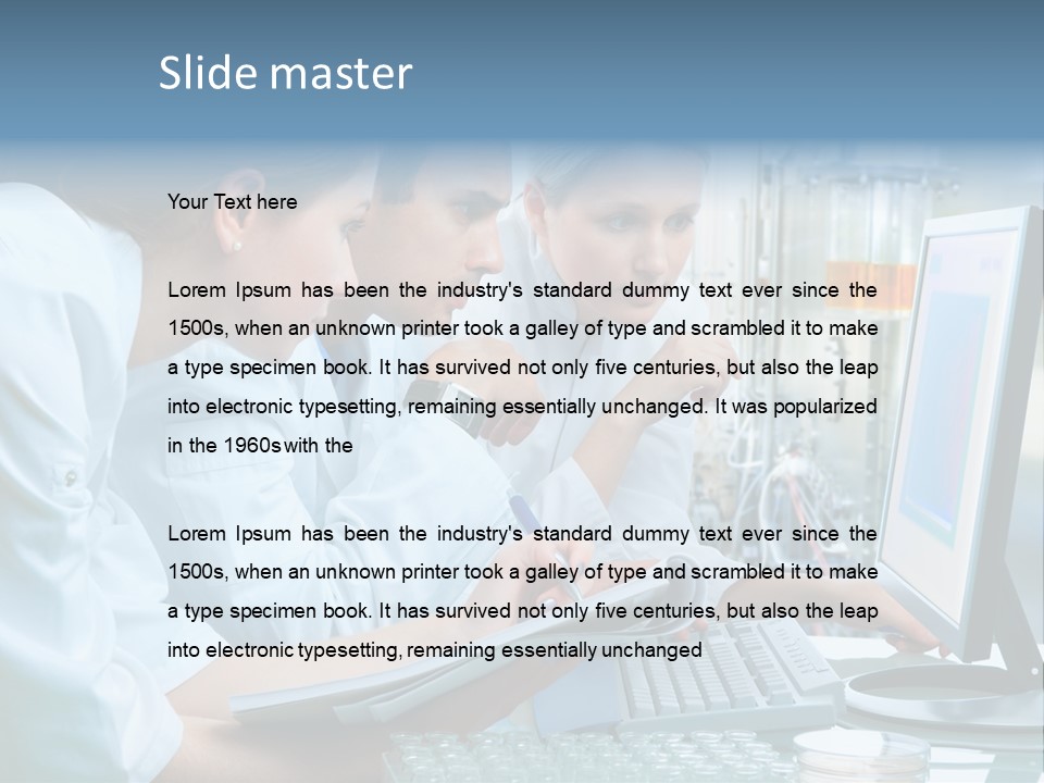 Beaker Chemical Study PowerPoint Template