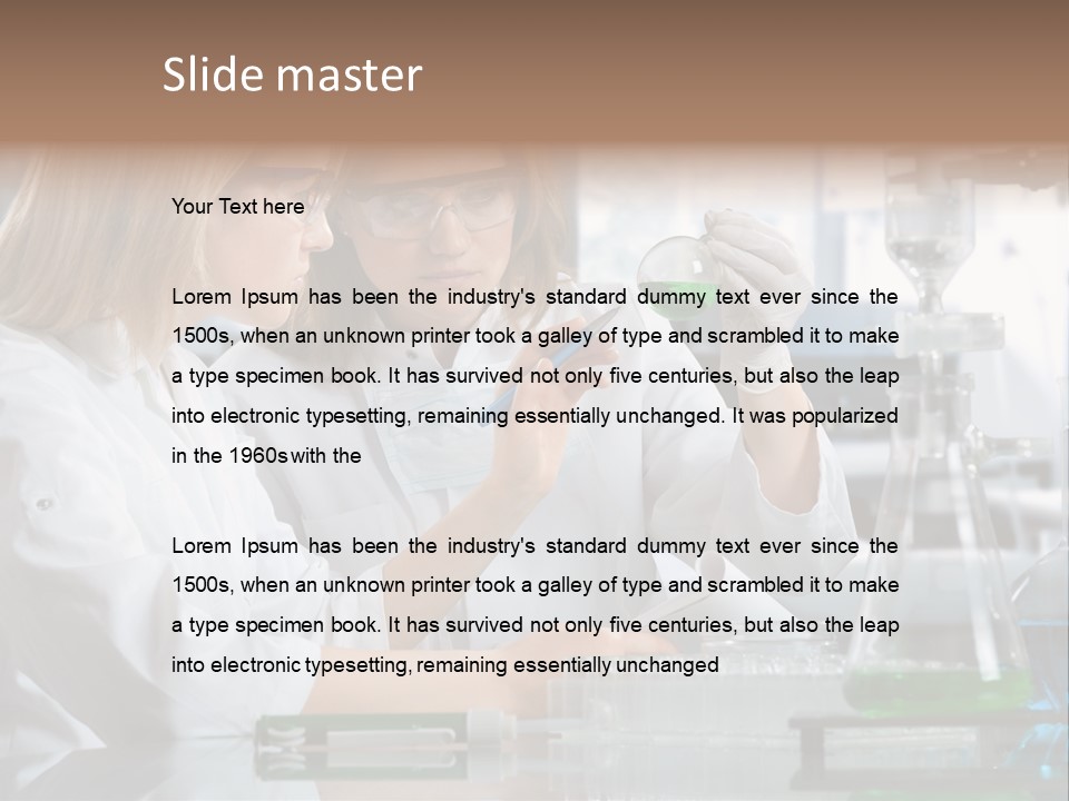 Research People Dna PowerPoint Template