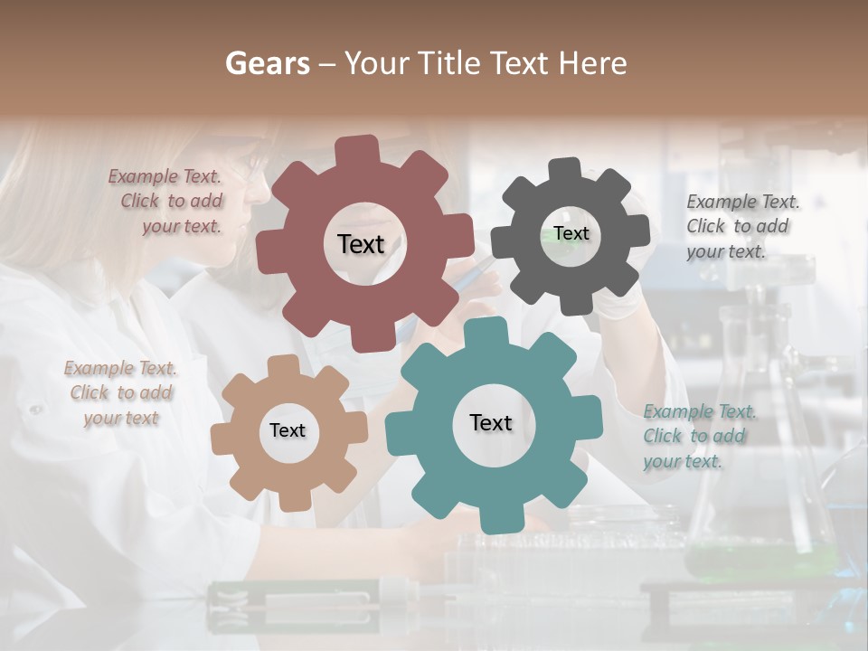 Research People Dna PowerPoint Template
