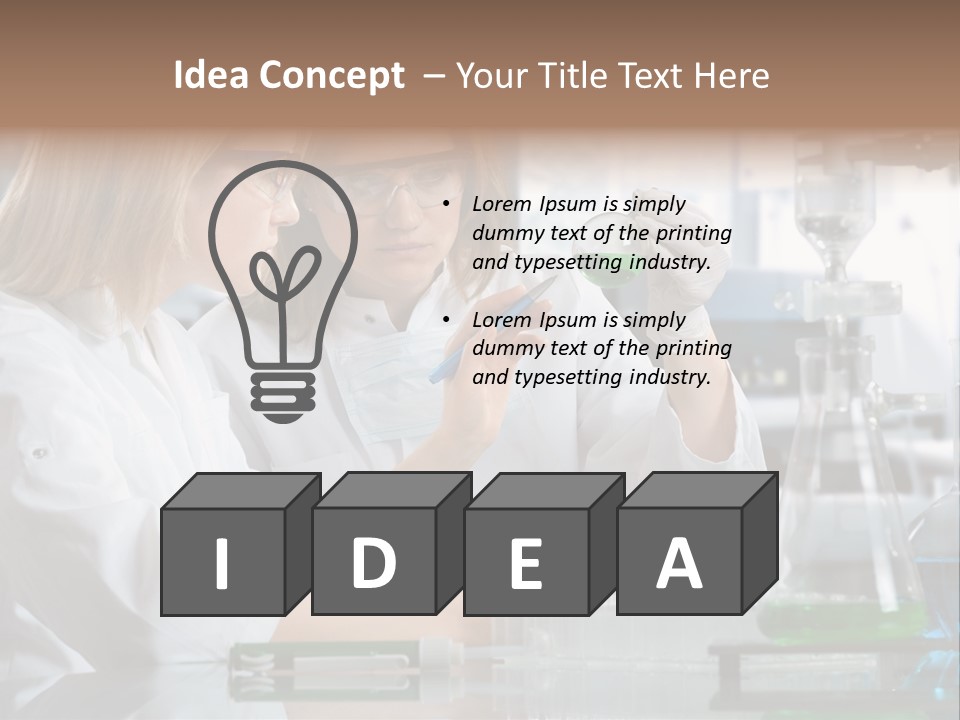 Research People Dna PowerPoint Template