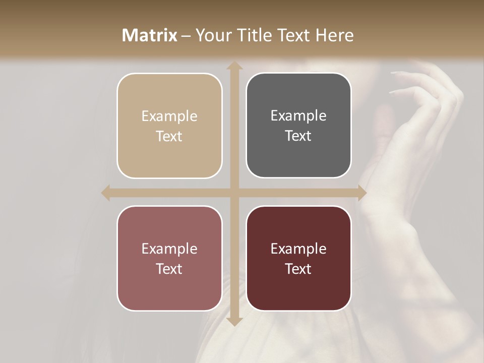 Female Cute Smile PowerPoint Template