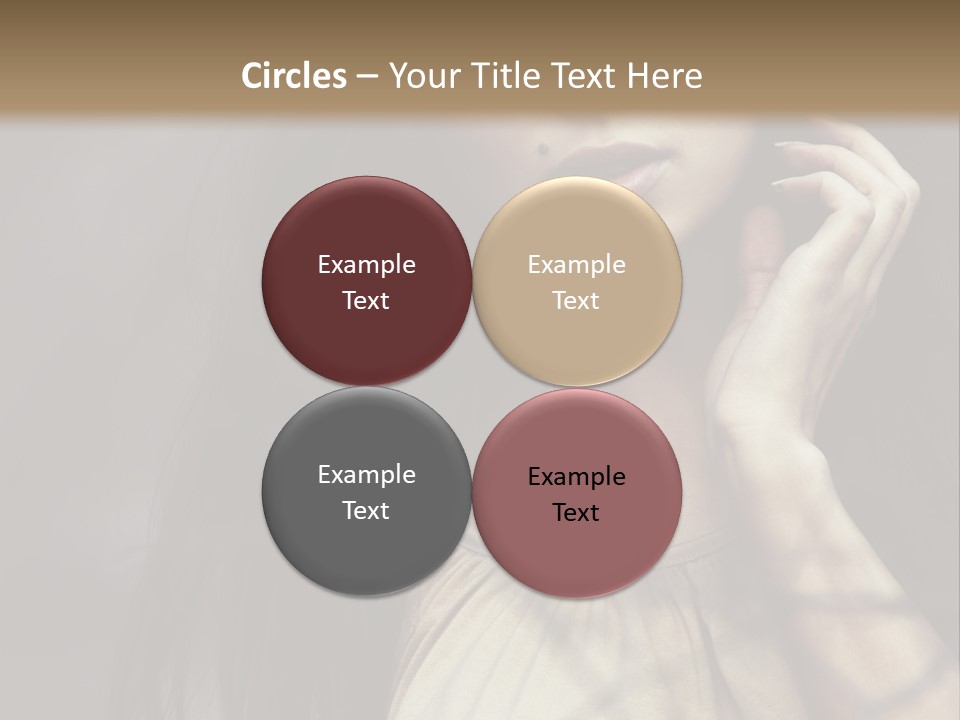 Female Cute Smile PowerPoint Template