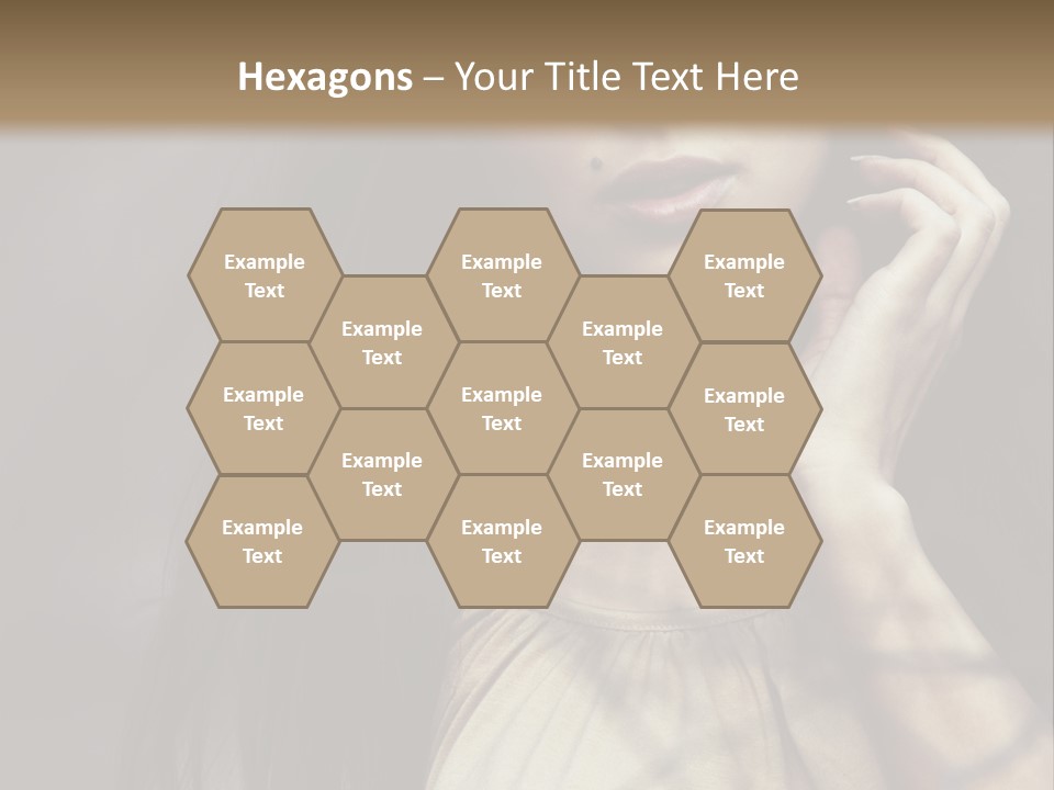 Female Cute Smile PowerPoint Template