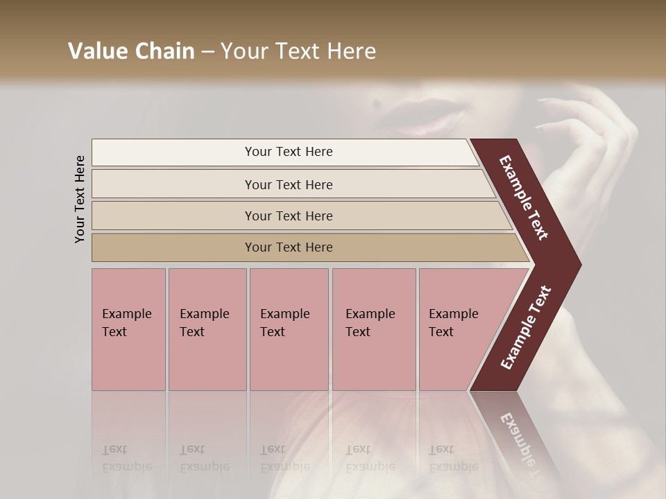 Female Cute Smile PowerPoint Template