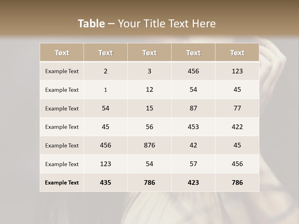 Female Cute Smile PowerPoint Template