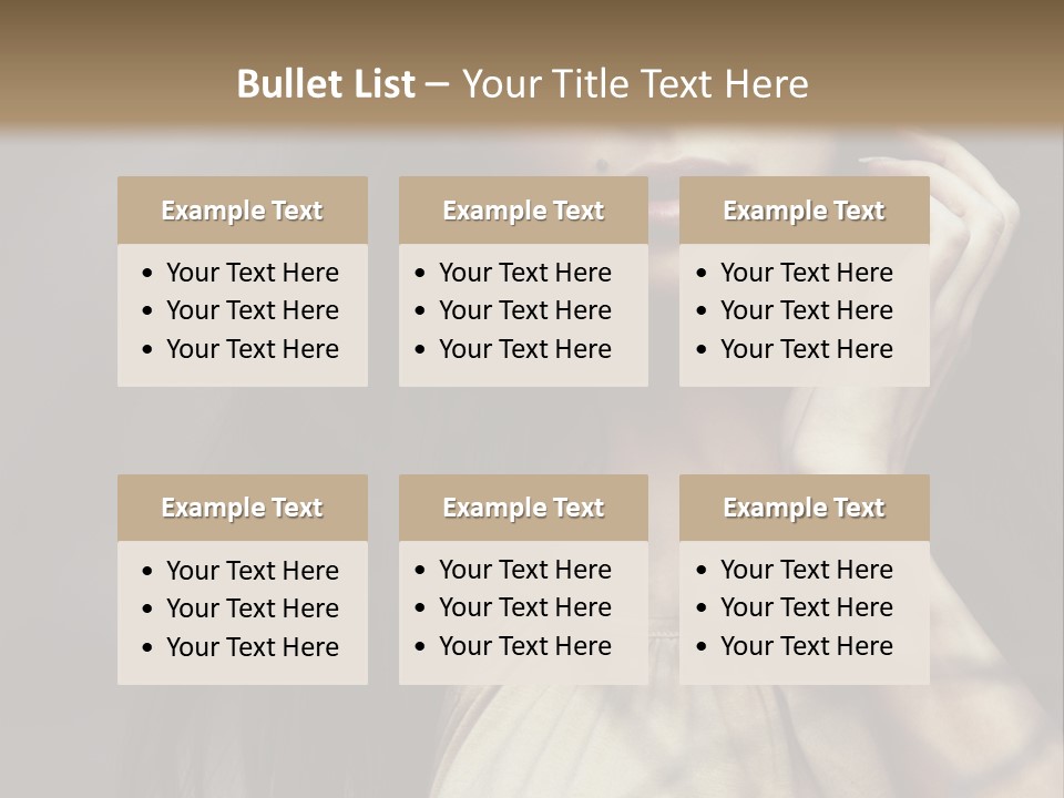 Female Cute Smile PowerPoint Template