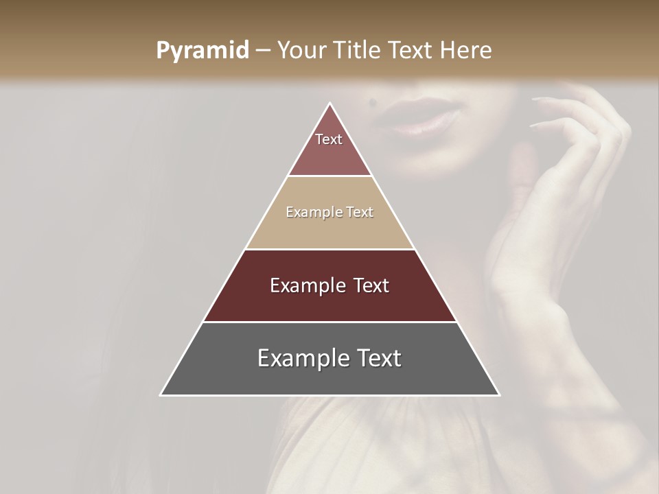 Female Cute Smile PowerPoint Template