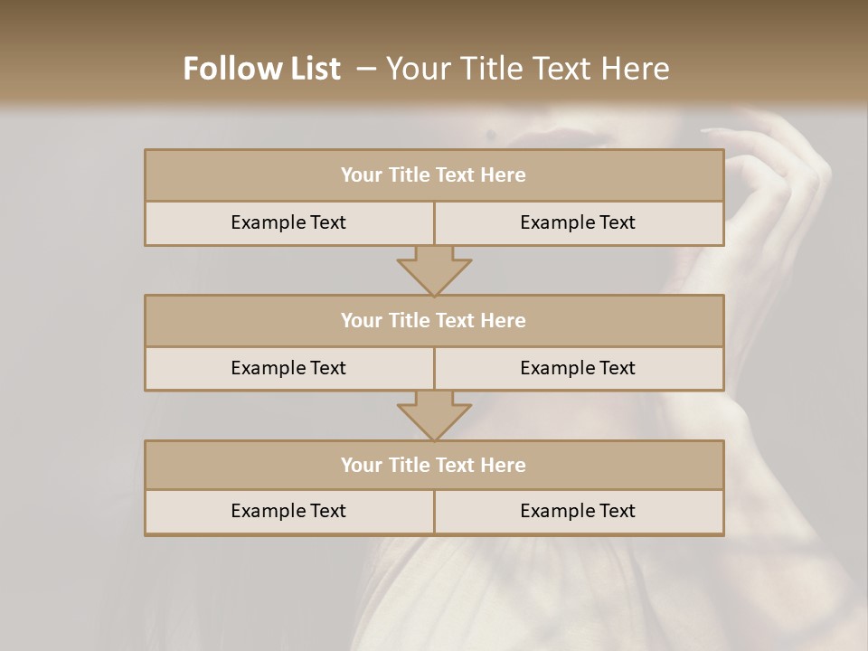 Female Cute Smile PowerPoint Template