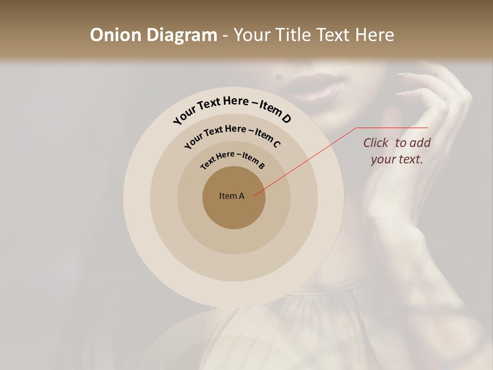 Female Cute Smile PowerPoint Template