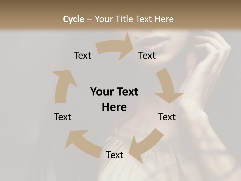 Female Cute Smile PowerPoint Template