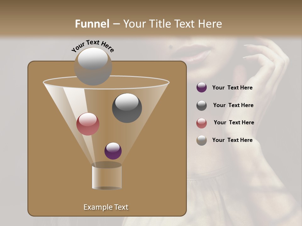 Female Cute Smile PowerPoint Template