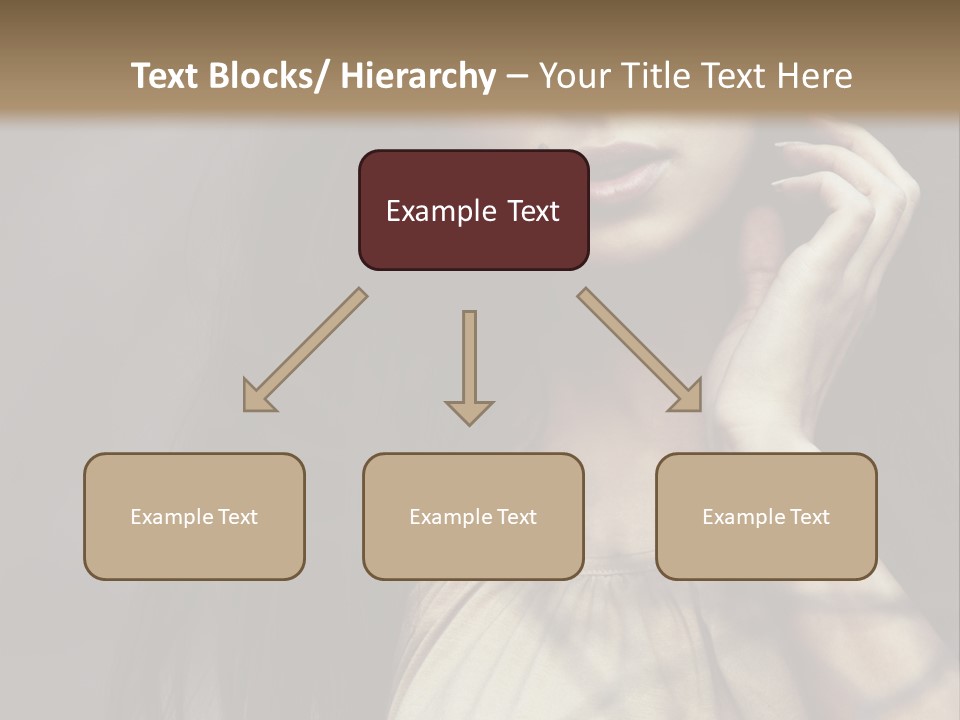 Female Cute Smile PowerPoint Template
