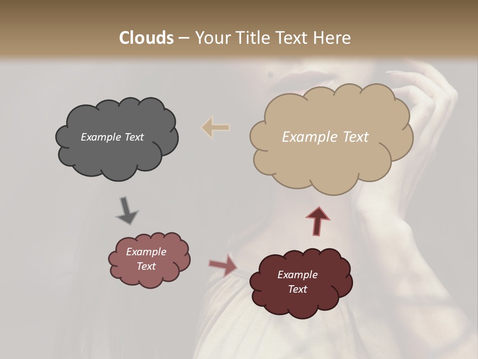 Female Cute Smile PowerPoint Template