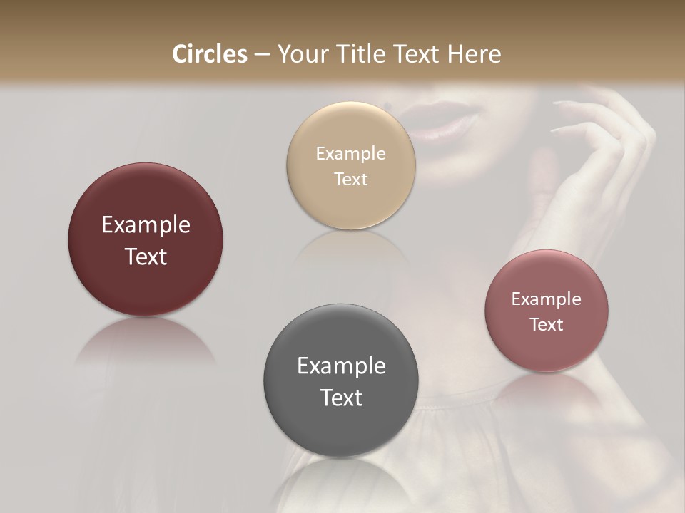 Female Cute Smile PowerPoint Template